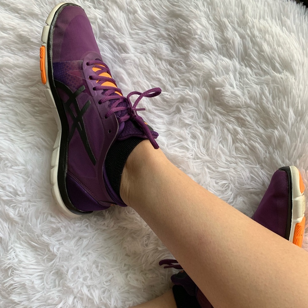 Purple & Orange ASICS Shoes
